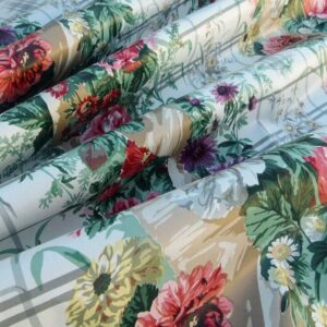 P1040622-1 21 Berkbox5 Scalamandre Silk Square Ebru Silk Weave Blue Stone MSRP USD424/Y