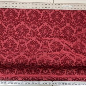 PXL_20240118_002305434~2 High End Veranda Renaissance Damask 100% Silk Ruby Red Crimson