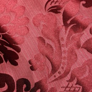 PXL_20240118_002522522.MP High End Veranda Renaissance Damask 100% Silk Ruby Red Crimson