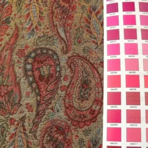 products-P1390459 Lee Jofa Kashmir Bengali Cotton Tapestry Woven Paisley MSRP USD 196/Y