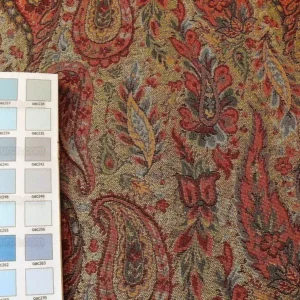 products-P1390460 Lee Jofa Kashmir Bengali Cotton Tapestry Woven Paisley MSRP USD 196/Y