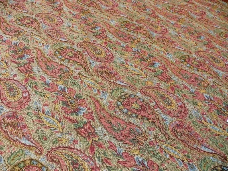 products-P1390463 Lee Jofa Kashmir Bengali Cotton Tapestry Woven Paisley MSRP USD 196/Y