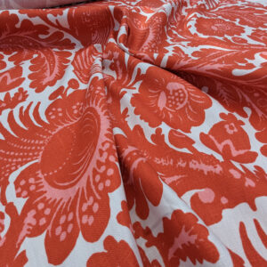 Lee Jofa Penrith Stripe Ruby/sky Blue & Rose Red Stripe Linen Silk MSRP USD 236/Y