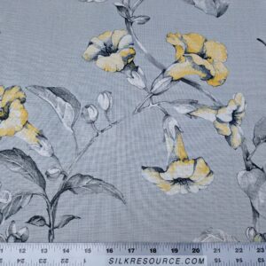 IMG_213 Scalamandre Les Fleurs Mysterieuses Green Tulip Rose Peony Print MSRP USD/598/y