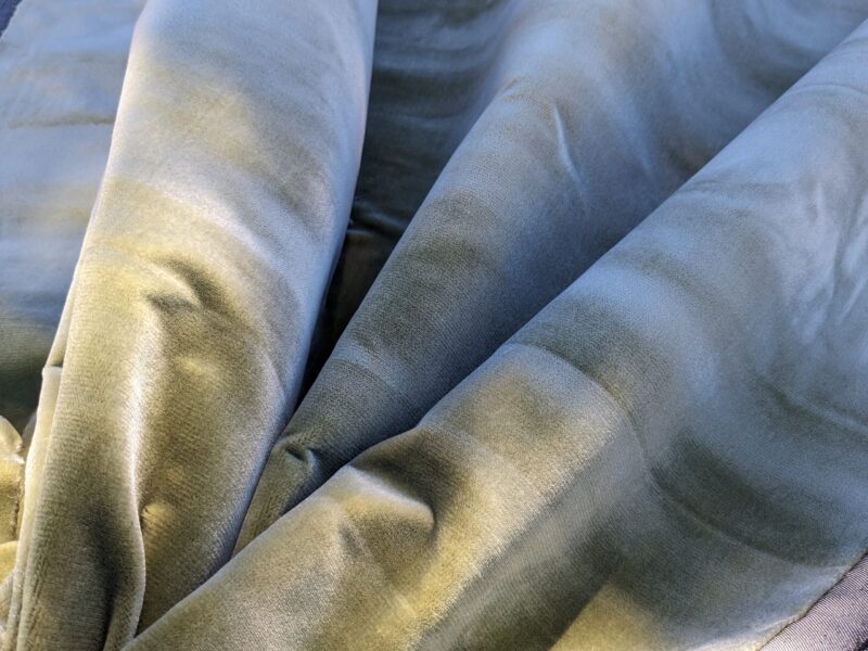 IMG_393 Scalamandre Folio Thyme Green Superb Silk Velvet With Cuddly Silk Pile Yet Durable brown MSRP USD 566/y