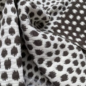 IMG_5528 11 Berkbox89 Square Jacquard by Scalamandre Dot Weave Charcoal Black White Small Scale Dot Circle Cotton MSRP USD 414/y