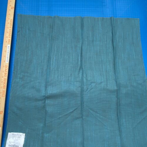 29 Berkbox93 Square Plains Texture by Christian Fischbacher Eco FR Heavy Teal Blue Solid MSRP USD300+/y