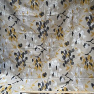 IMG_5990 36 Berkbox93 Length Jacquard by Lelievre Paris Bali-Le Coton Floral White Yellow Gray Reversible 2.1yds x 58.25w" MSRP USD 696/y
