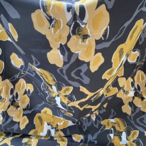 IMG_6008 36 Berkbox93 Length Jacquard by Lelievre Paris Bali-Le Coton Floral White Yellow Gray Reversible 2.1yds x 58.25w" MSRP USD 696/y