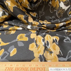 IMG_6010 36 Berkbox93 Length Jacquard by Lelievre Paris Bali-Le Coton Floral White Yellow Gray Reversible 2.1yds x 58.25w" MSRP USD 696/y