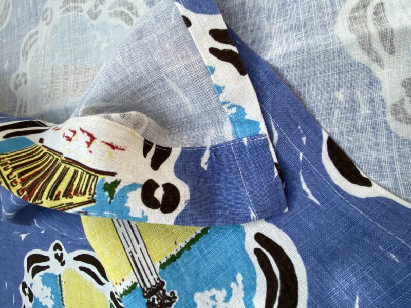 IMG_6820 10 BerkBox94 Raoul Textile Line Hand Print Made in US Blue Kids Nursery Europe Landscape Pissa Paris Athens MSRP 0+/y