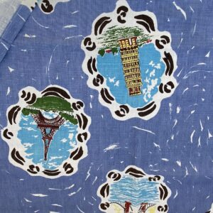 IMG_6823 10 BerkBox94 Raoul Textile Line Hand Print Made in US Blue Kids Nursery Europe Landscape Pissa Paris Athens MSRP 0+/y