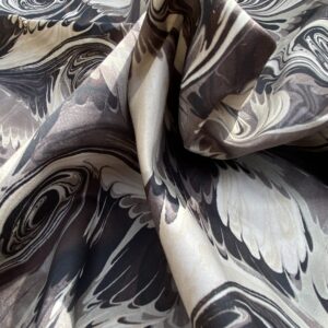 7 BerkBox95 Printed Fabrics by Jean Paul Gaultier Vogue Sable Print Black Abstract 27"x 54" MSRP USD 400+/y