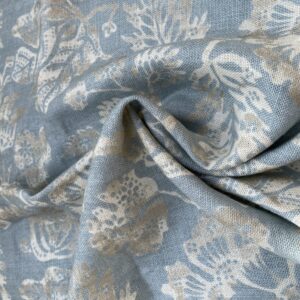 IMG_6942 10 BerkBox95 Printed Fabrics by  Scalamandre Calais Linen Print Sky Blue White Floral MSRP300+/y