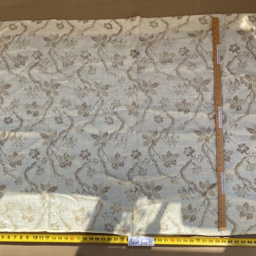 14 BerkBox95 Printed Fabrics by Scalamandre Duden Lodge Neutral Brown Beige Botanical Foliage Linen MSRP 238/y