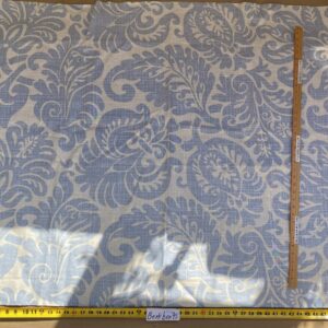 IMG_6973 16 BerkBox95 Printed Fabrics by Grey Watkins Pamlico Sky blue White Historic Botanical Foliage Linen MSRP USD656/y