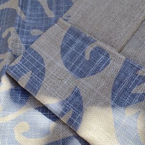 IMG_6975 16 BerkBox95 Printed Fabrics by Grey Watkins Pamlico Sky blue White Historic Botanical Foliage Linen MSRP USD656/y