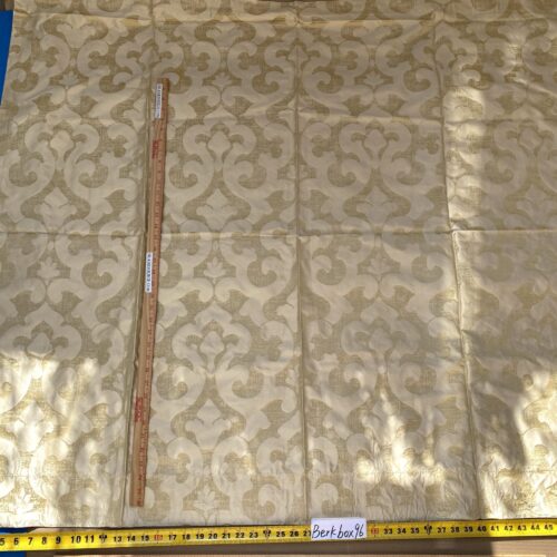 IMG_7114 11 Berkbox96 Length Jacquards by Grey Watkins Alphonso Beige Silk Damask MSRP USD 228/y