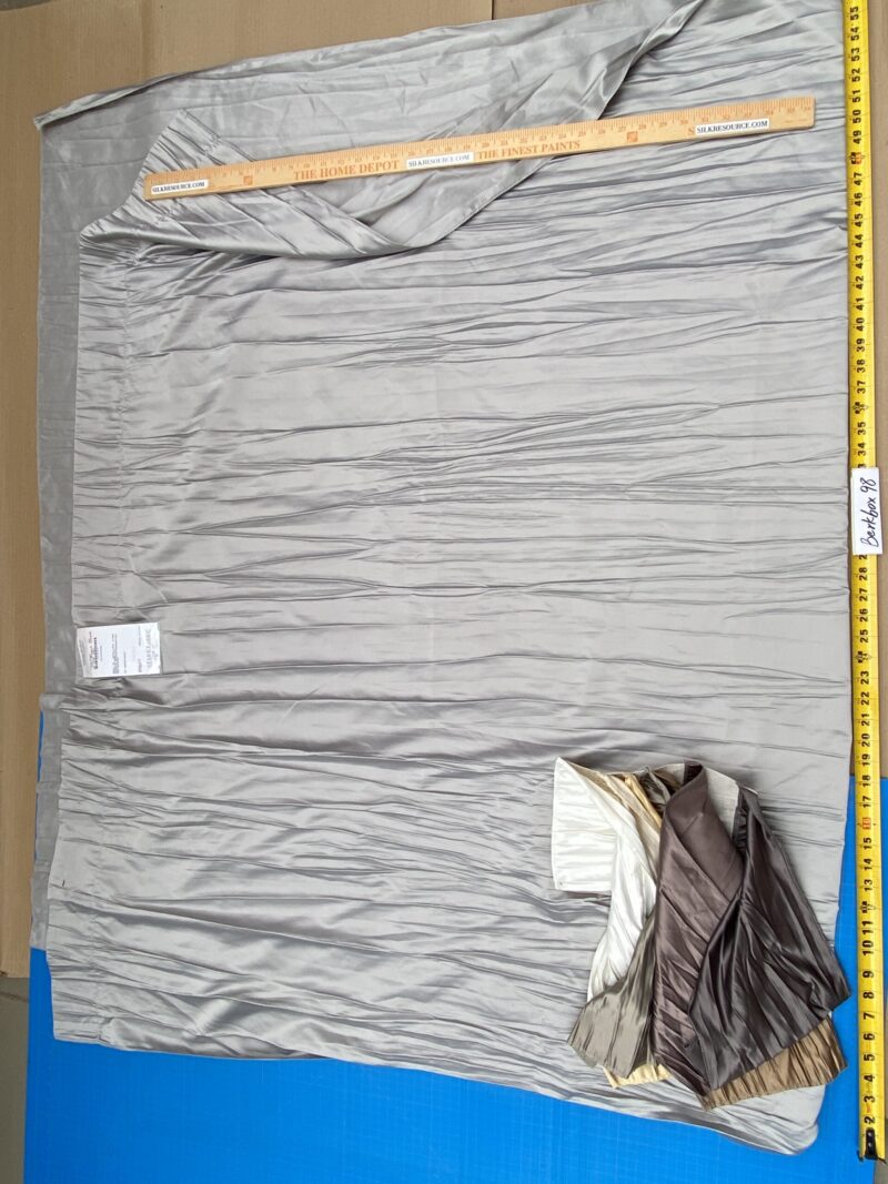 IMG_7248 1 Berkbox98 Length Plains Texture by Christian Fischbacher Atlas Plisse Steel Gray Solid Polyester MSRP USD300+/y