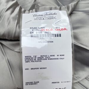 IMG_7249 1 Berkbox98 Length Plains Texture by Christian Fischbacher Atlas Plisse Steel Gray Solid Polyester MSRP USD300+/y