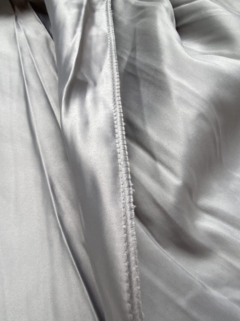 IMG_7251 1 Berkbox98 Length Plains Texture by Christian Fischbacher Atlas Plisse Steel Gray Solid Polyester MSRP USD300+/y