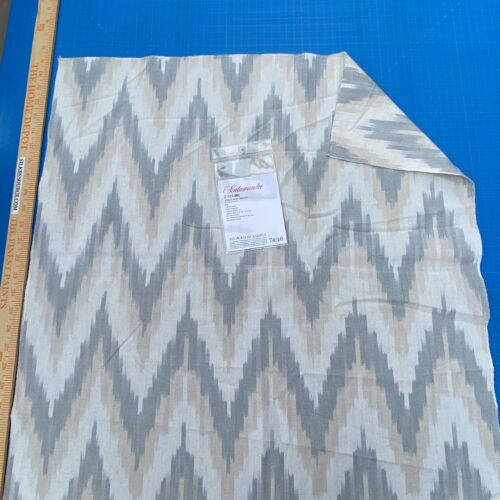 IMG_7312 15 Berkbox98 Square Printed Fabrics by Scalamandre Adras Ikat Weave Carbon Black White Chevron Herringbone MSRP USD150/y