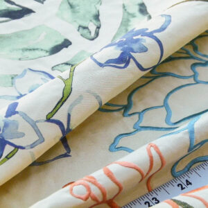 P1030063 Scalamandre Blairsprig Dark Beige Pale Gold Yellow 100% Silk MSRP USD 280/Y