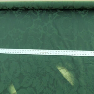 Scalamandre Kensington Damask Green Reversible Large Rose Blossom Damask Cotton MSRP USD 192/y