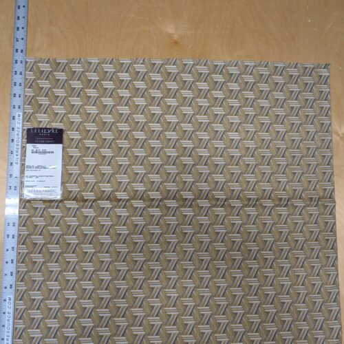 PXL_20240124_210839255 11 EV34 Special Square Jacquard by Lelievre Paris Tribu Paille Large Jacquard Yellow Gray Polyester Geometric Graphic MSRP USD576/y