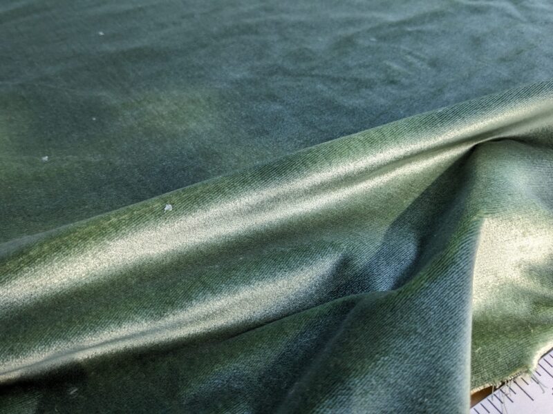 PXL_20240228_204136502 Queen's Silk Velvet Jade Green Radiance Highest Quality Heavy 39,000+ martindale MSRP USD 728/Yard