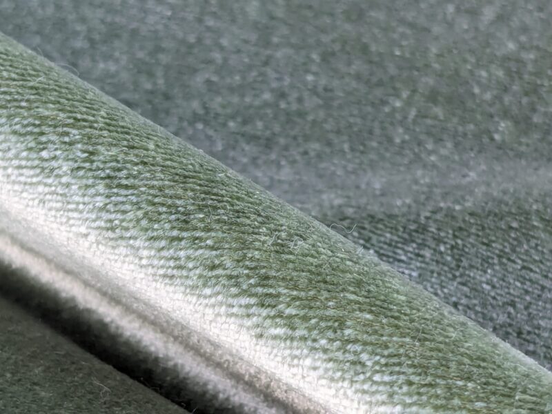 PXL_20240228_204149832 Queen's Silk Velvet Jade Green Radiance Highest Quality Heavy 39,000+ martindale MSRP USD 728/Yard