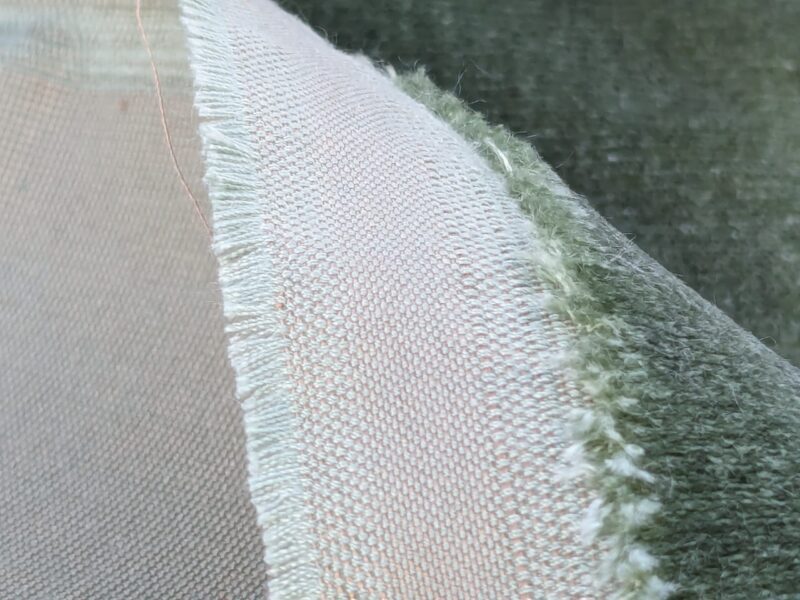 PXL_20240228_204158983 Queen's Silk Velvet Jade Green Radiance Highest Quality Heavy 39,000+ martindale MSRP USD 728/Yard