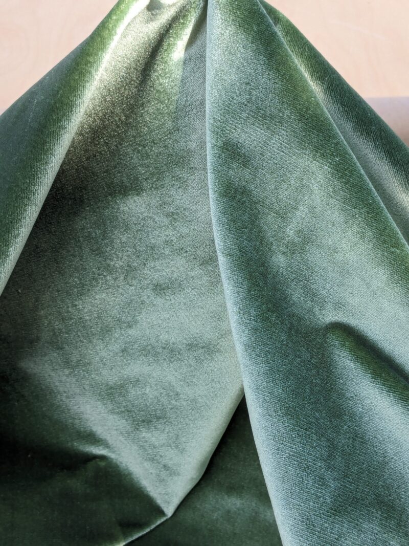 PXL_20240228_204210063 Queen's Silk Velvet Jade Green Radiance Highest Quality Heavy 39,000+ martindale MSRP USD 728/Yard