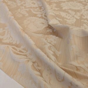 1.58y Brunschwig & Fils Upton Damask Linen Print Oyster White MSRP USD 254/Y