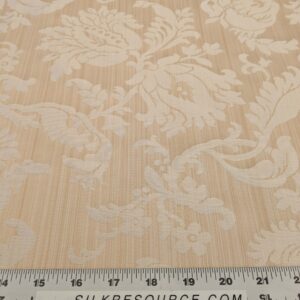 PXL_20250403_211841701 Clarence House Florent Damask Cotton Beige Pale Gold Italian Damask Pomegranate MSSP USD220/y
