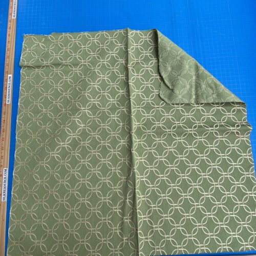 IMG_7688 16 Berkbox100 Square Jacquard Green White Dot Circle Art Deco MSRP USD300+/y