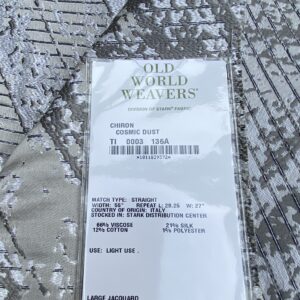 IMG_8027 1 Berkbox101 Square Silky by Old World Weavers Chiron Cosmic Dust Gray White Geometric MSRP USD 300+/y