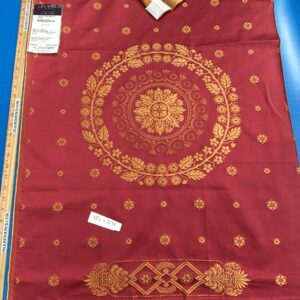 "RESERVED" 9 Berkbox101 Square Silk by Lelievre Paris Gericault Seat and Back Rouge Red Brown White House Neoclassic Medallion Chair Seats  25"L x 58"W MSRP USD500+/y