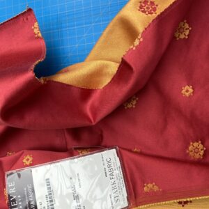 "RESERVED" 9 Berkbox101 Square Silk by Lelievre Paris Gericault Seat and Back Rouge Red Brown White House Neoclassic Medallion Chair Seats  25"L x 58"W MSRP USD500+/y