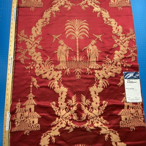 IMG_8270 Berkbox101 Square Silky by Tassinari and Chatel Les Chinois Rouge Red Brown Damask Chinoiserie Historic MSRP USD 700+/y