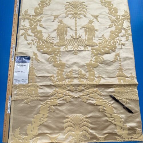 IMG_8285 59 Berkbox101 Square Silky by Tassinari and Chatel Les Chinois Creme Or Gold Cream Chinoiserie Historic MSRP USD 700+/y