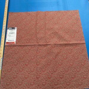 IMG_8407 10 Berkbox102 Square Jacquard by Lelievre Paris Obi Jacquard Brique Red Botanical Small Scale Texture Polyester MSRP USD300+/y