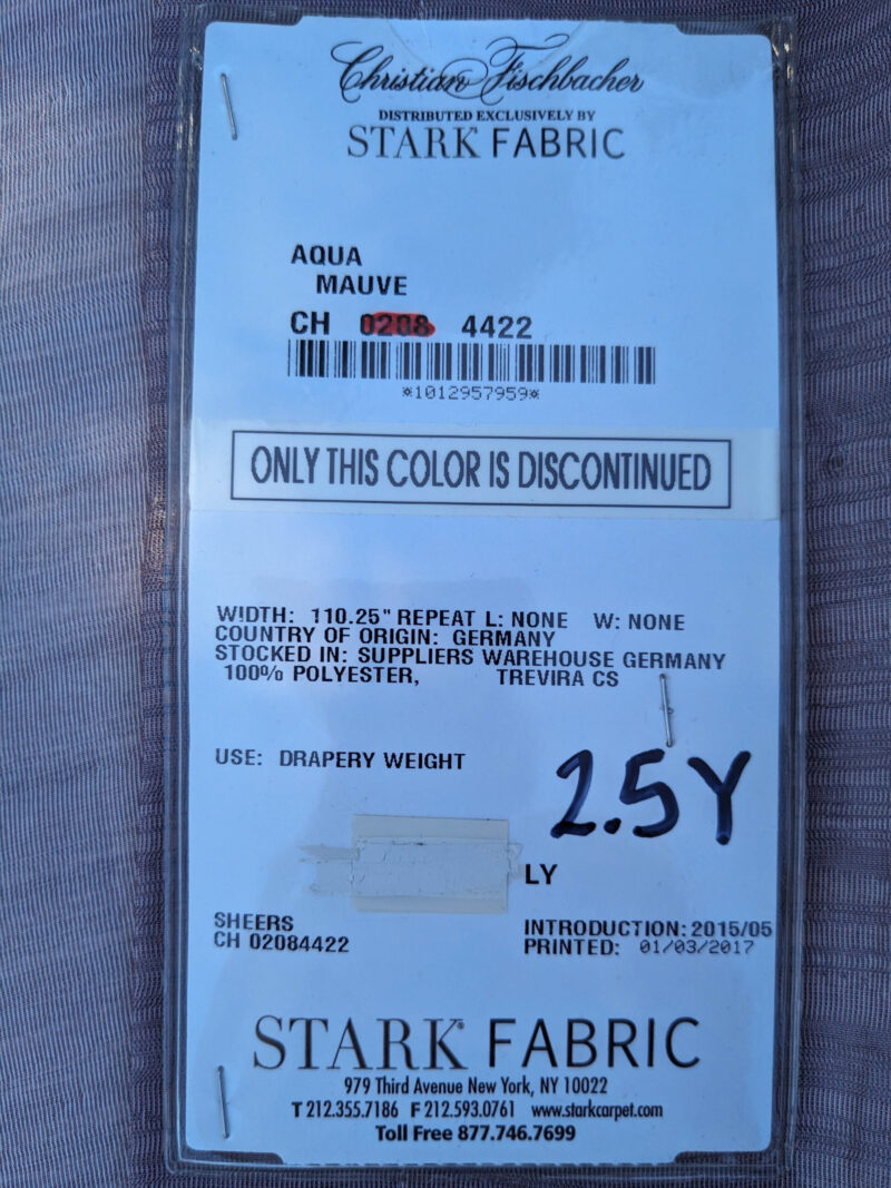 PXL_20240314_203411321 39 EV35 Length 2.5y Christian Fischbacher Aqua Mauve  Purple Solid MSRP USD 200+/y