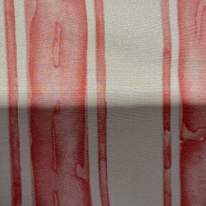 IMG_3810 Scalamandre Gritti Stripe Roman Rose Red Beige Stripe Geometric MSRP USD  216/y