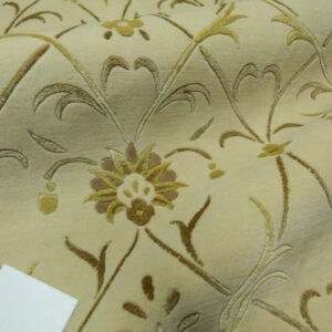 Stark Englewood Wheat 5x3' Gold Cream Silk Wool Hand-knotted Rug Modern Tulip Lotus Artichoke Crewel Flora MSRP USD 1500