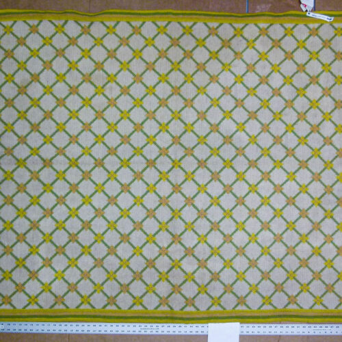 Stark Hartford Wheat 4'10" X 6' 5" Wool Flat Weave Rug Gold Wheat Green Yellow Spring! MSRP USD 1300