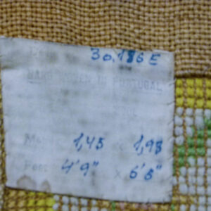 P1110562 Stark Hartford Wheat 4'10" X 6' 5" Wool Flat Weave Rug Gold Wheat Green Yellow Spring! MSRP USD 1300