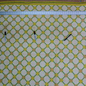 P1110564 Stark Hartford Wheat 4'10" X 6' 5" Wool Flat Weave Rug Gold Wheat Green Yellow Spring! MSRP USD 1300