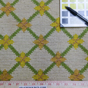 P1110566 Stark Hartford Wheat 4'10" X 6' 5" Wool Flat Weave Rug Gold Wheat Green Yellow Spring! MSRP USD 1300