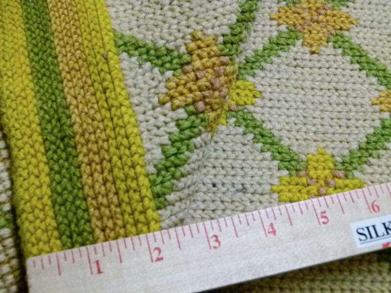 P1110567 Stark Hartford Wheat 4'10" X 6' 5" Wool Flat Weave Rug Gold Wheat Green Yellow Spring! MSRP USD 1300